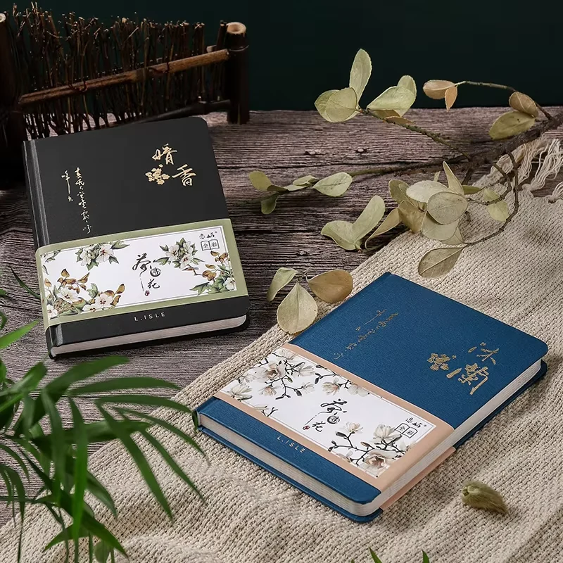 Floral hardcover journals arranged together in the supplied seller photo